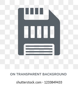 Floppy disk icon. Trendy flat vector Floppy disk icon on transparent background from Programming collection. 