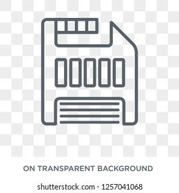 Floppy disk icon. Trendy flat vector Floppy disk icon on transparent background from Programming collection. High quality filled Floppy disk symbol use for web and mobile
