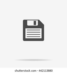 Floppy disk icon. Vector concept illustration for design.