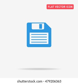 Floppy disk icon. Vector concept illustration for design.