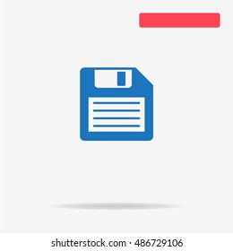 Floppy disk icon. Vector concept illustration for design.
