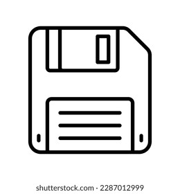 floppy disk icon vector design template in white background