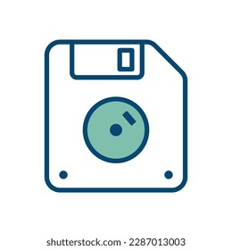 floppy disk icon vector design template in white background