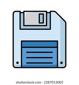 floppy disk icon vector design template in white background