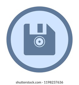 floppy disk icon. vector illustration 