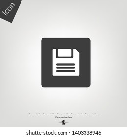 Floppy disk icon. Vector illustration sign