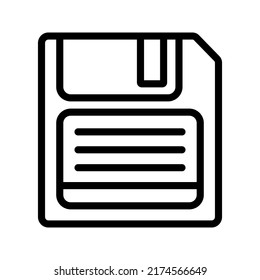 floppy disk icon. vector illustration