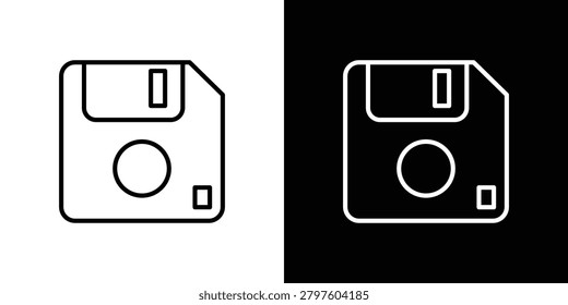 Floppy disk icon vector illustration for app ui.