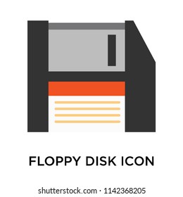 Floppy disk icon vector isolated on white background for your web and mobile app design, Floppy disk logo concept
