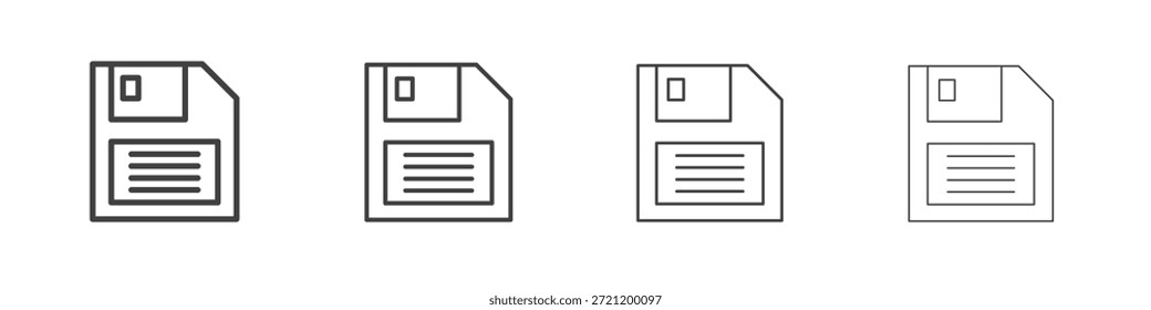 Iconos de disquete para gráficos y Diseños web.