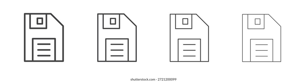 Iconos de disquete para gráficos y Diseños web.