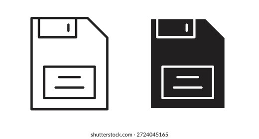 Logo-Design für Diskettensymbole, Piktogramm-Symbole