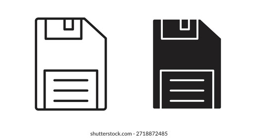 Ícones de disquete vetores de sinal. adequado para web, app, infográfico, etc