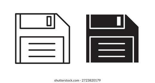Diskettensymbole Symbol, Logo-Abbildung. Symbolkonzept für das Webdesign