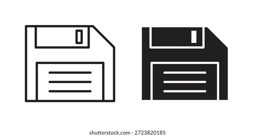 Diskettensymbole Symbol, Logo-Abbildung. Symbolkonzept für das Webdesign