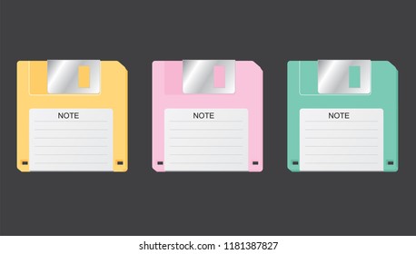 Floppy disk, disk illustration, FDD