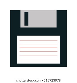 floppy disk isolated icon