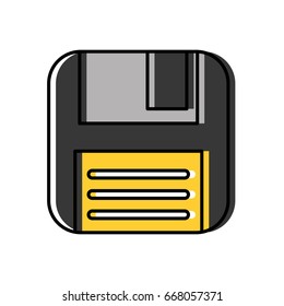 floppy disk isolated icon