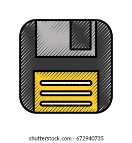 floppy disk isolated icon