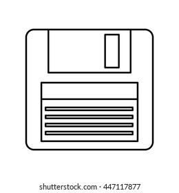floppy disk isolated icon design, vector illustration  graphic 