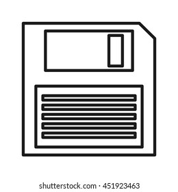 floppy disk isolated icon design, vector illustration  graphic