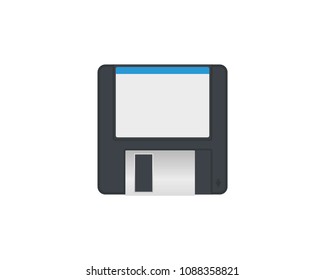 Floppy disk. Isolated object on white background.