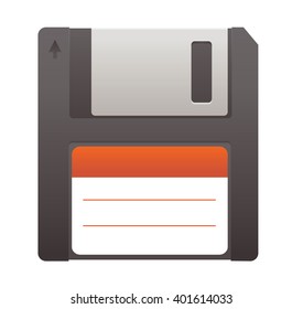 Floppy disk isolated on white background