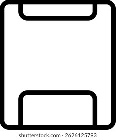 floppy disk line icon illustration vector
