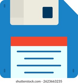Floppy disk Line vector Icon Design