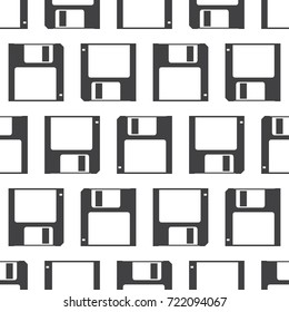 floppy disk pattern, seamless background can use for design , vector.