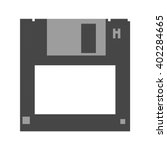 Floppy Disk Pixel Art Vector