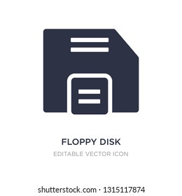 floppy disk save button icon on white background. Simple element illustration from UI concept. floppy disk save button icon symbol design.