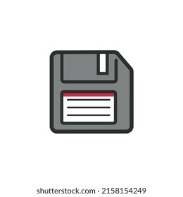 Floppy disk to save digital and online media.