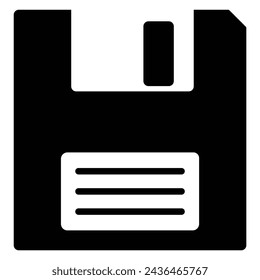 Floppy disk or save flat icon for apps and websites. Vector illustration