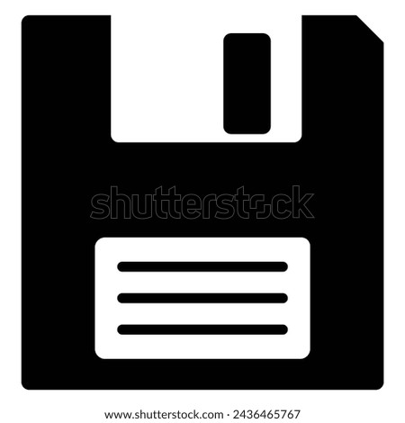 Floppy disk or save flat icon for apps and websites. Vector illustration