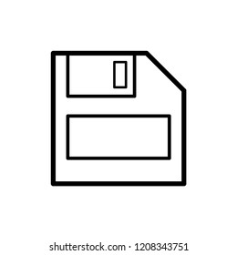 Floppy disk or save flat vector icon for apps and websites.