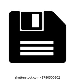 Floppy disk or save flat vector icon for apps and websites