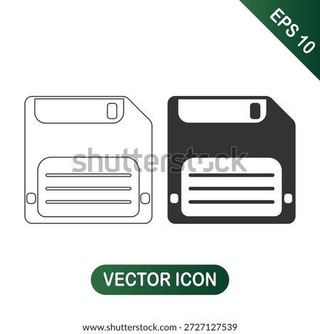 Floppy Disk Save Icon Set