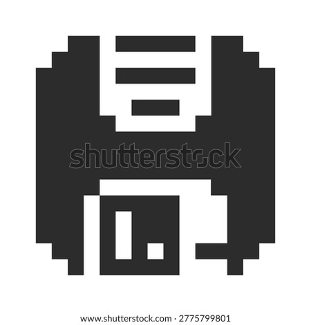 Floppy Disk Save Symbol Pixel Art