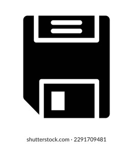 floppy disk solid icon illustration vector graphic