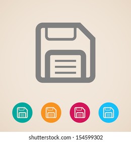 floppy disk. storage icon