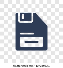 Floppy Disk Upside Down icon. Trendy Floppy Disk Upside Down logo concept on transparent background from hardware collection