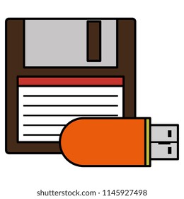 floppy disk with usb memory