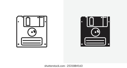 Diskettenvektorsymbol-Set. Stockvektorillustrator. EPS 10