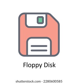 Floppy Disk  Vector  Fill outline  Icons. Simple stock illustration stock 