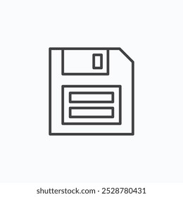 Floppy disk vector flat icon set.eps