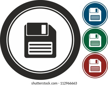 Floppy disk, vector, icon