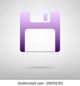 floppy disk  Vector icon
