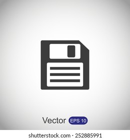 Floppy disk vector icon