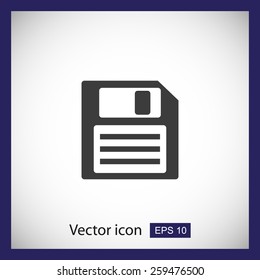 Floppy disk vector icon